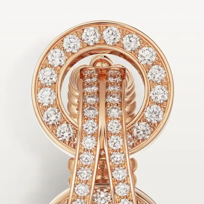 Bague Agrafe, demi-sertie