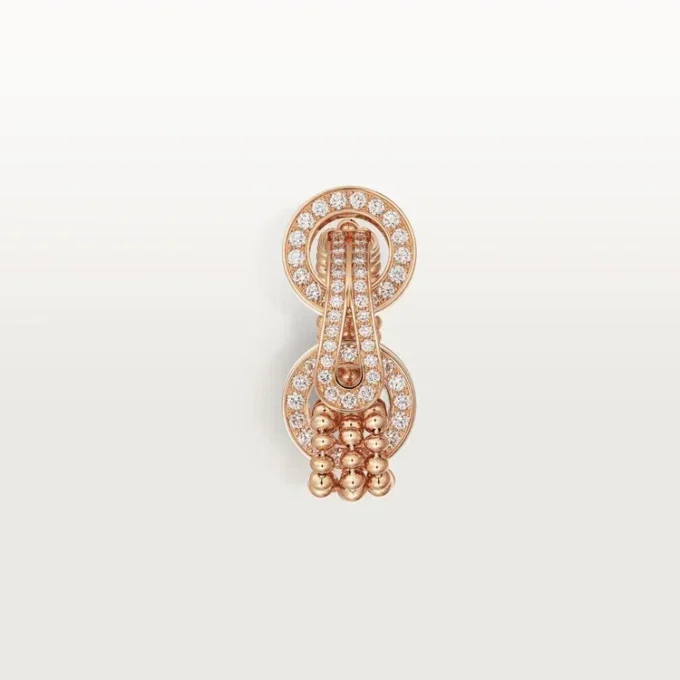 Bague Agrafe, demi-sertie