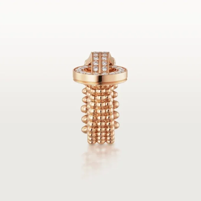 Bague Agrafe, demi-sertie