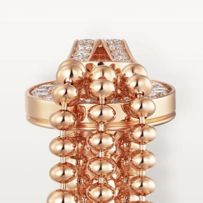 Bague Agrafe, demi-sertie