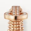 Bague Agrafe, demi-sertie