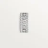 Bague Broderie de Cartier, triple rangée, diamants