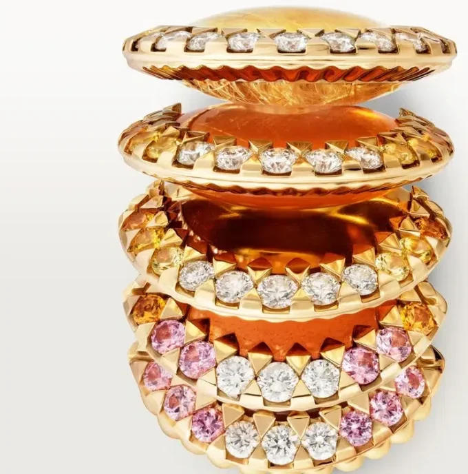 Bague Cartier Libre Polymorph, calcédoine, diamants
