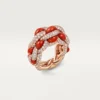 Bague Cartier Libre Tressage, corail