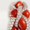 Bague Cartier Libre Tressage, corail