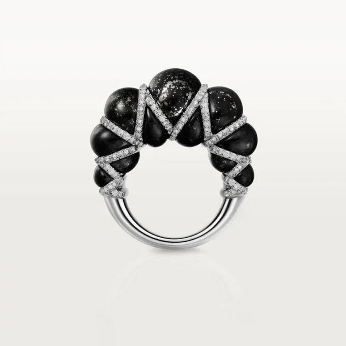 Bague Cartier Libre Tressage, métaquartzite, diamants