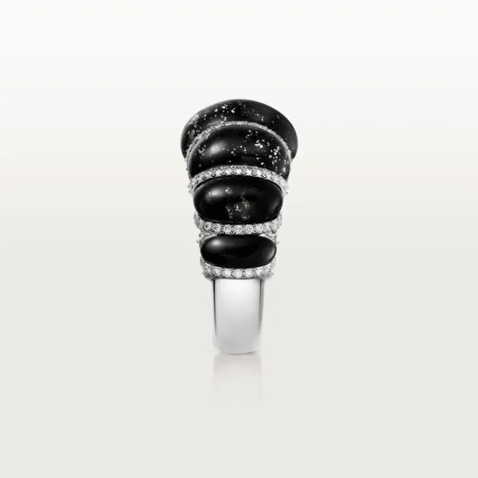 Bague Cartier Libre Tressage, métaquartzite, diamants
