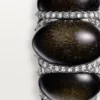 Bague Cartier Libre Tressage, obsidienne, diamants