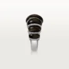 Bague Cartier Libre Tressage, obsidienne, diamants