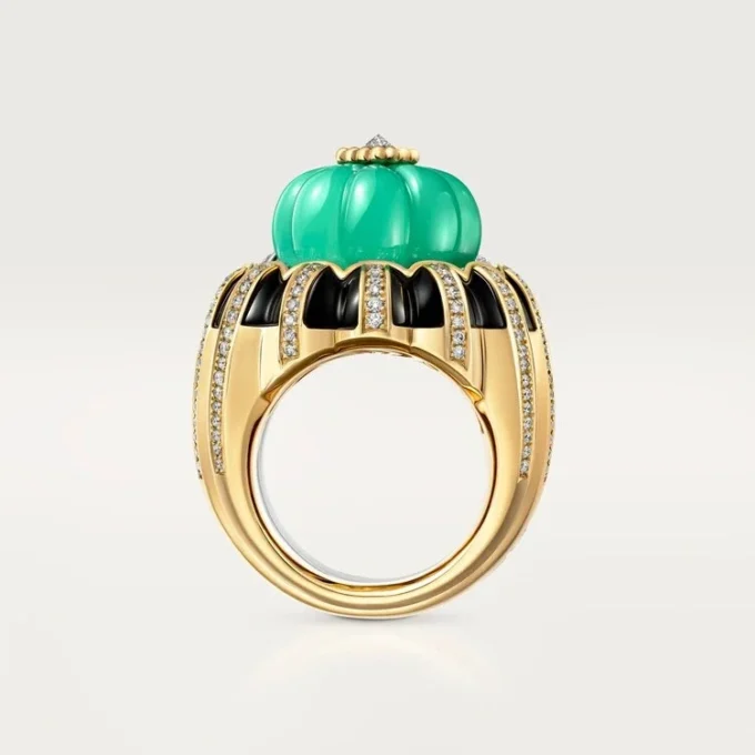 Bague Cartier Libre Tuttitutti, chrysoprase, diamants
