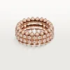Bague Clash de Cartier, double rangée, pavée