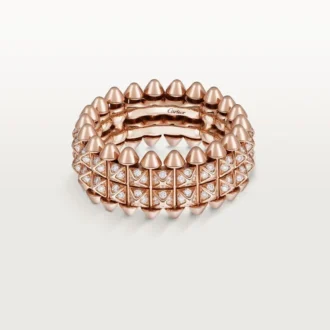 Bague Clash de Cartier, double rangée, pavée