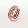 Bague Clash de Cartier, double rangée, pavée