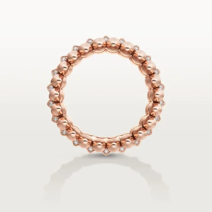 Bague Clash de Cartier, double rangée, pavée