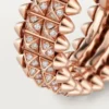 Bague Clash de Cartier, double rangée, pavée