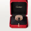 Bague Clash de Cartier, double rangée, pavée