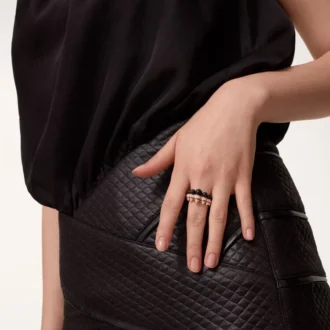 Bague Clash de Cartier, onyx, modèle extra-large, diamants