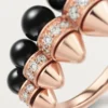 Bague Clash de Cartier, onyx, modèle extra-large, diamants