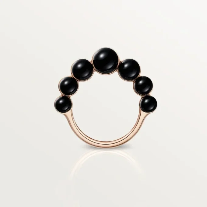 Bague Clash de Cartier, onyx, modèle extra-large, diamants