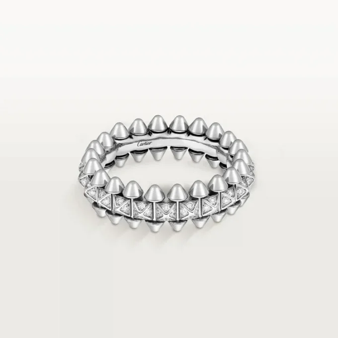 Bague Clash de Cartier, petit modèle, pavée