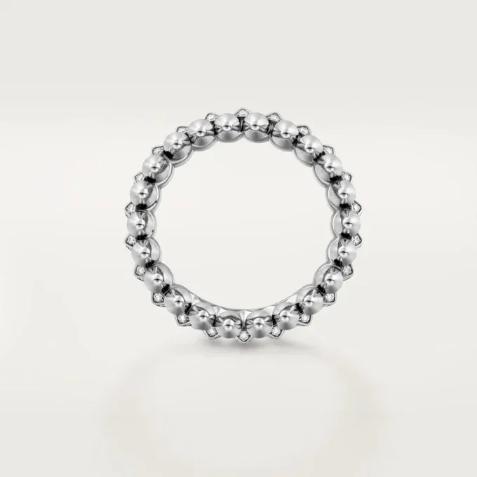 Bague Clash de Cartier, petit modèle, pavée
