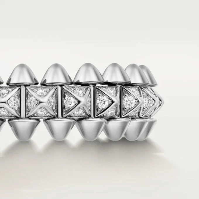 Bague Clash de Cartier, petit modèle, pavée