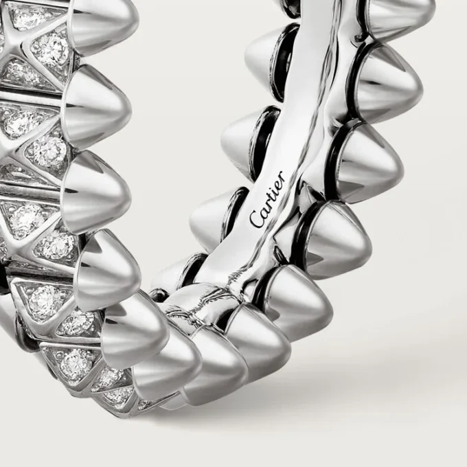 Bague Clash de Cartier, petit modèle, pavée