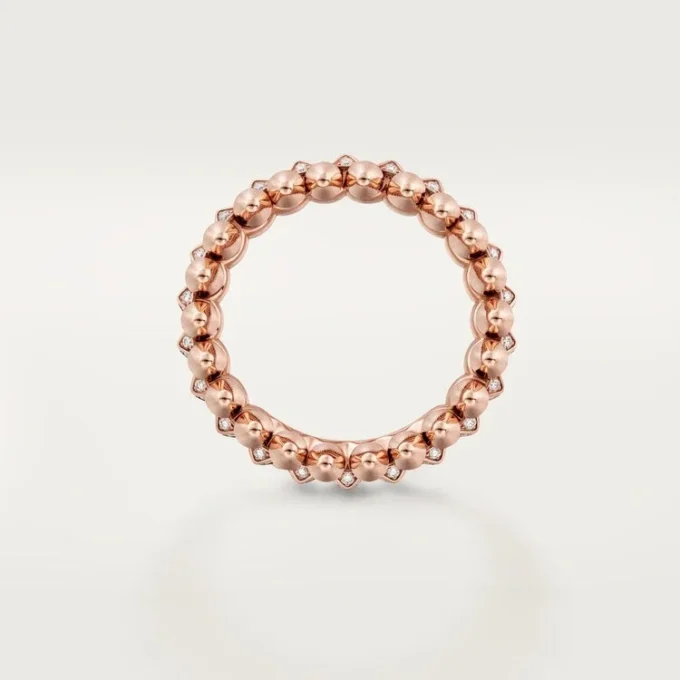 Bague Clash de Cartier, petit modèle, pavée