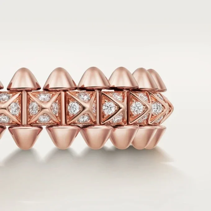 Bague Clash de Cartier, petit modèle, pavée