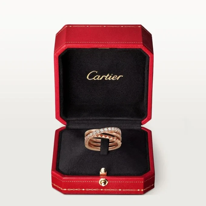 Bague Etincelle De Cartier – Or rose, diamants – Cartier