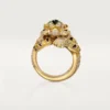 Bague Faune et Flore de Cartier, diamants jaunes, orange et bruns, pavés