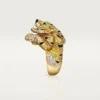 Bague Faune et Flore de Cartier, diamants jaunes, orange et bruns, pavés