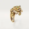 Bague Faune et Flore de Cartier, diamants jaunes, orange et bruns, pavés