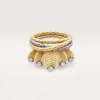 Bague Grain de Café, diamants