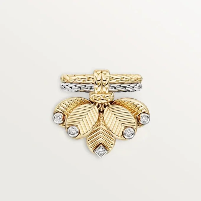 Bague Grain de Café, diamants