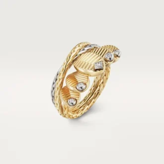 Bague Grain de Café, diamants