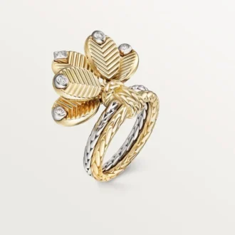 Bague Grain de Café, diamants
