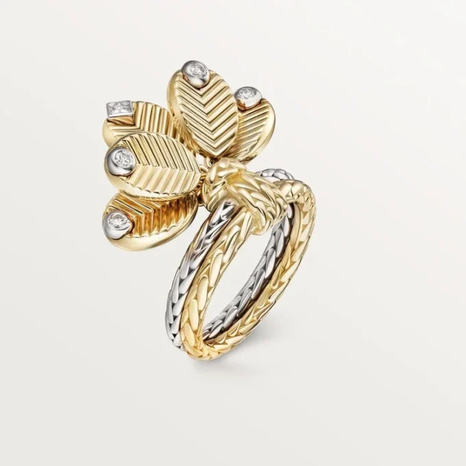 Bague Grain de Café, diamants