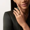 Bague Grain de Café, diamants