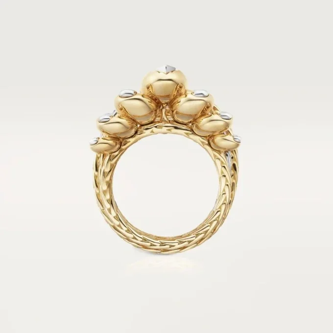 Bague Grain de Café, diamants