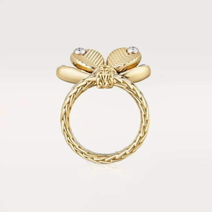 Bague Grain de Café, diamants
