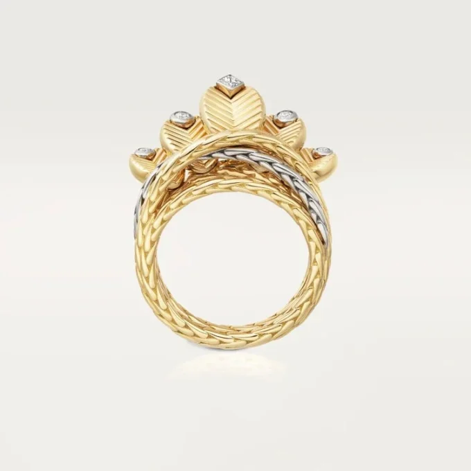 Bague Grain de Café, diamants
