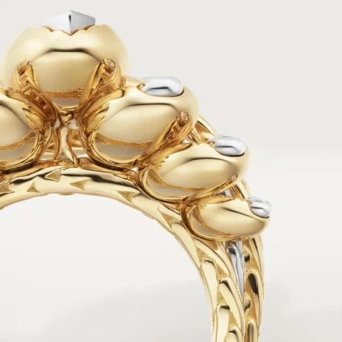 Bague Grain de Café, diamants