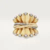 Bague Grain de Café, diamants