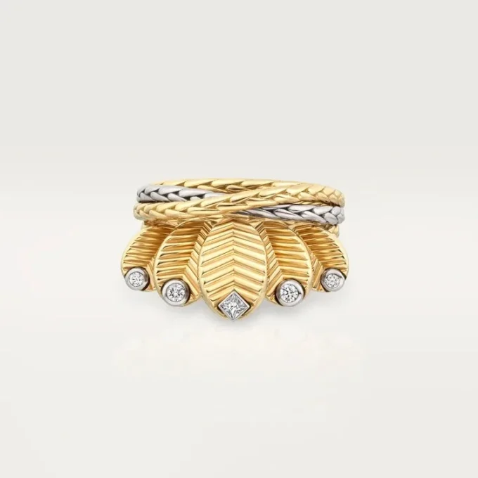 Bague Grain de Café, diamants