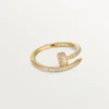 Bague Juste Un Clou en diamants, or jaune | Cartier US