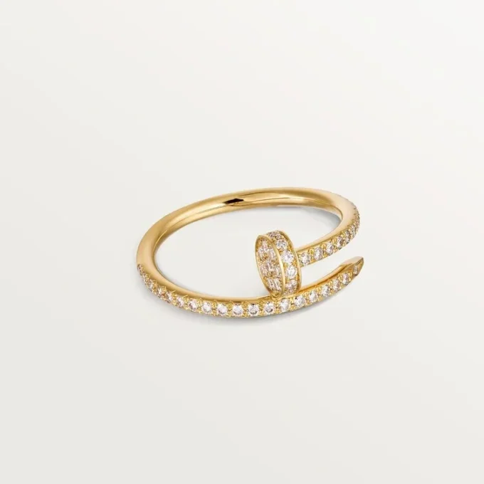 Bague Juste Un Clou en diamants, or jaune | Cartier US