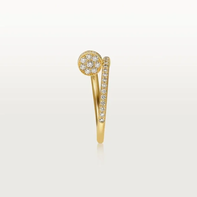 Bague Juste Un Clou en diamants, or jaune | Cartier US