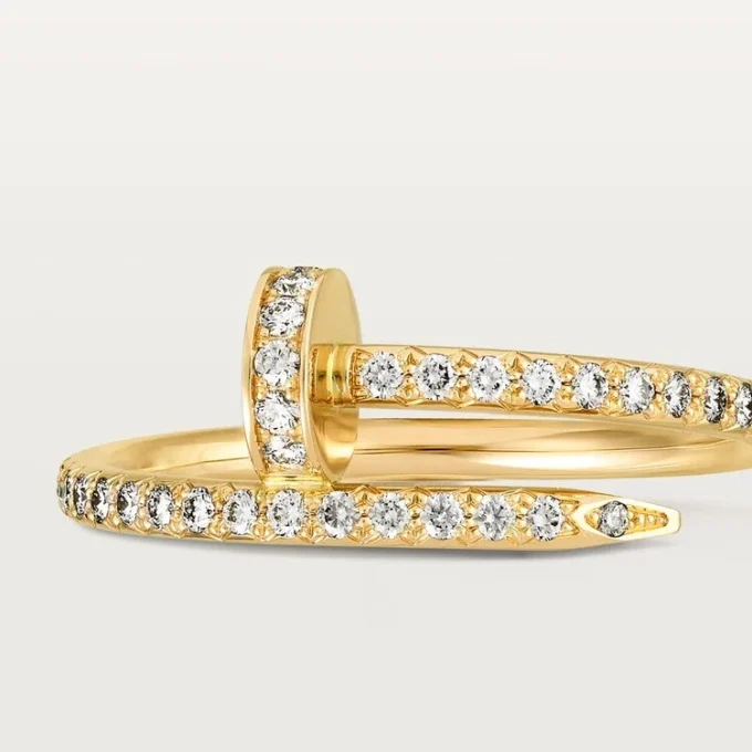 Bague Juste Un Clou en diamants, or jaune | Cartier US