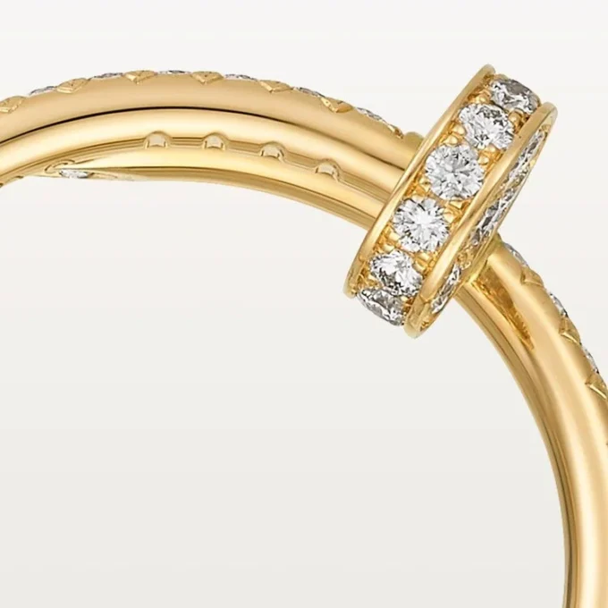 Bague Juste Un Clou en diamants, or jaune | Cartier US